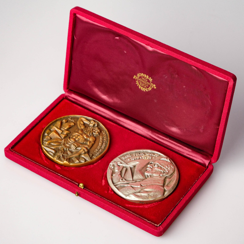 Italy. Medal set 1979 Karl Felix Wolff (South Tyrolean folklorist) 100 years. By...