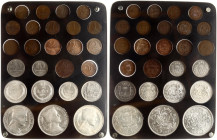 Latvia 1 Santims - 5 Lati 1922-1939 Full Set Lot of 25 coins