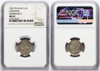 Lithuania Polgrosz 1557 Vilnius NGC MS 63