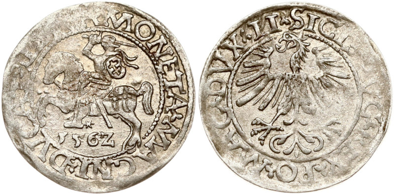 Lithuania. Zygmunt II August (1545–1572). Polgrosz 1562, Vilnius. Silver 1.25 g....