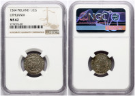 Lithuania Polgrosz 1564 Vilnius NGC MS 62