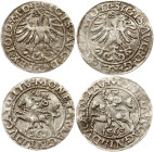 Lithuania Polgrosz 1565 Vilnius Lot of 2 coins