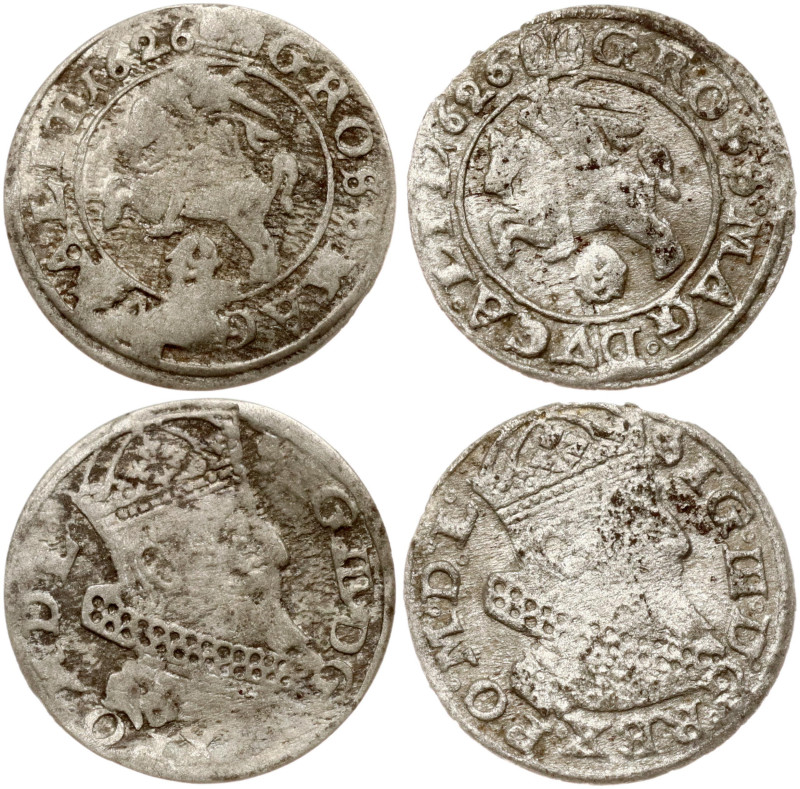 Lithuania. Zygmunt III Waza (1587–1632). Grosz 1626, Vilnius. Silver, total weig...