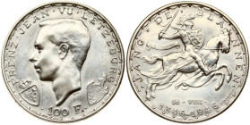 Luxembourg 100 Francs ND (1946) John the Blind