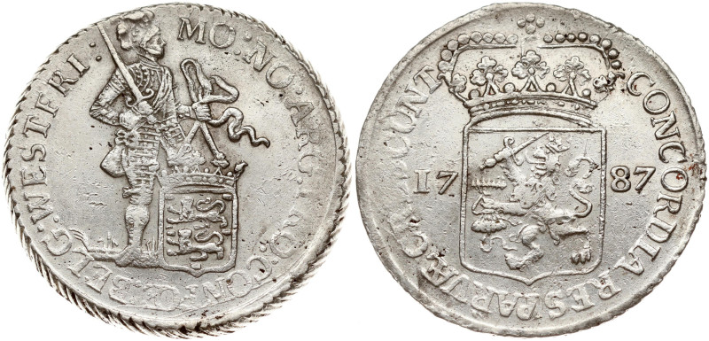 Netherlands. West Friesland. Silver Ducat 1787. Silver 27.68 g. KM 128.3.