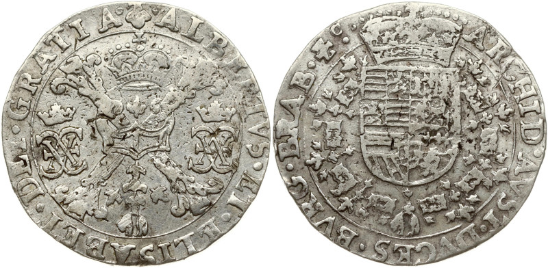 Spanish Netherlands, Brabant. Albert and Isabella (1598-1621). Patagon ND (1612-...