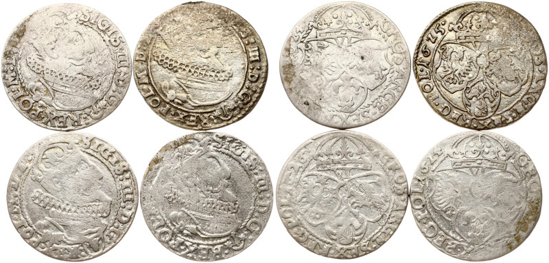 Poland. Zygmunt III Waza (1587–1632). Szostak 1624-1626. Silver, total weight, 1...