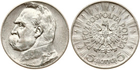 Poland 5 Zlotych 1935 Jozef Pilsudski