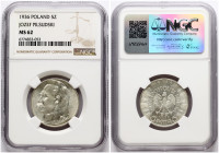 Poland 5 Zlotych 1936 Jozef Pilsudski NGC MS 62