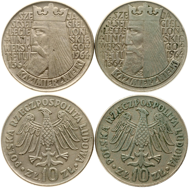 Poland. 10 Zlotych 1964, 600th Anniversary of Jagiello University. Kazimierz Wie...