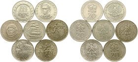 Poland 20 Zlotych 1974-1980 Lot of 7 coins