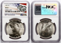 USA Peace Dollar 1923 NGC MS 63