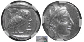 ATTICA, Athens. 440-404 BC. AR Tetradrachm. NGC-AU.