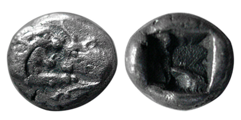 KINGS of LYDIA, Kroisos. 561-520 BC. AR Twelfth Stater (0.69 gm; 8 mm). Sardes m...