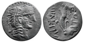 SELEUKID KINGS, Imitation of Demetrius I. 162-150 BC. AR Drachm