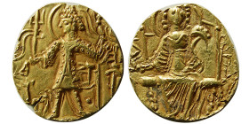 INDIA; KUSHAN KINGS. Shaka. Ca. 310-345 AD. Gold Stater