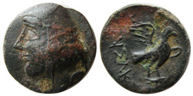 KINGS of PARTHIA; Arsaces II, 211-185 BC. Æ. Extremely Rare.