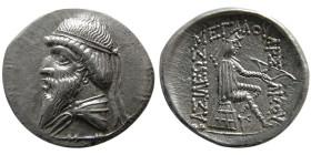 KINGS of PARTHIA. Mithradates I 164-132 BC. AR Drachm