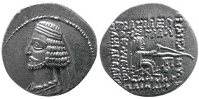 KINGS of PARTHIA, Mithradates IV. 58/7-55 BC. AR Drachm.