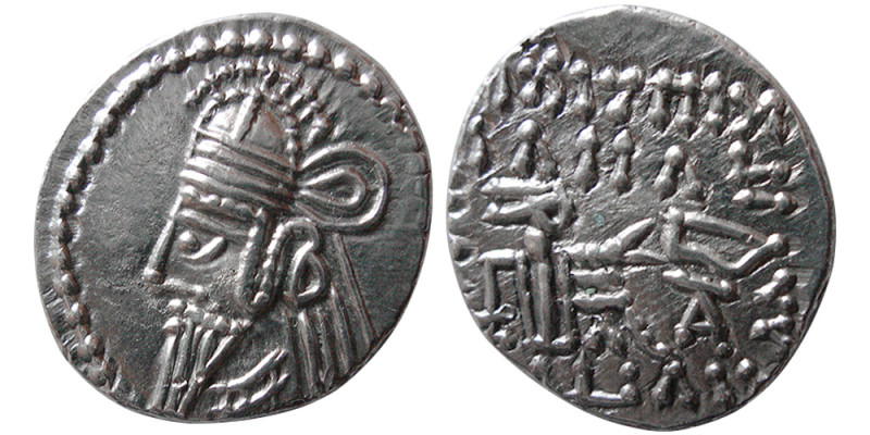 KINGS of PARTHIA. Osroes II (Circa AD 190-208). AR Drachm (3.35 gm; 18 mm). Ekba...