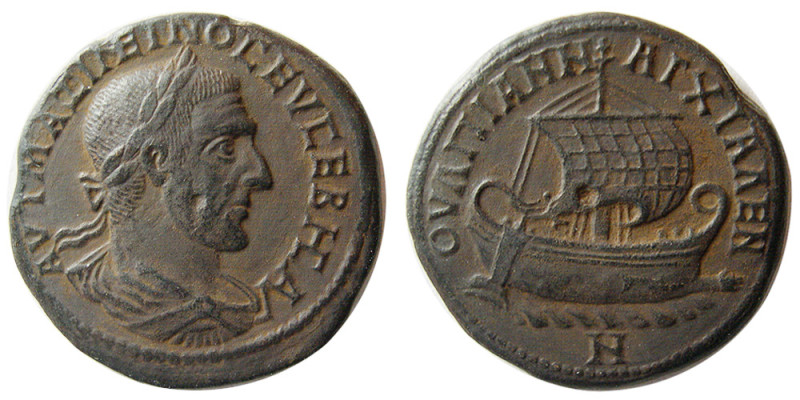 BITHYNIA, Nicomedia. Maximinus I. AD 235-238. Æ (10.08 gm; 26 mm). Laureate, dra...