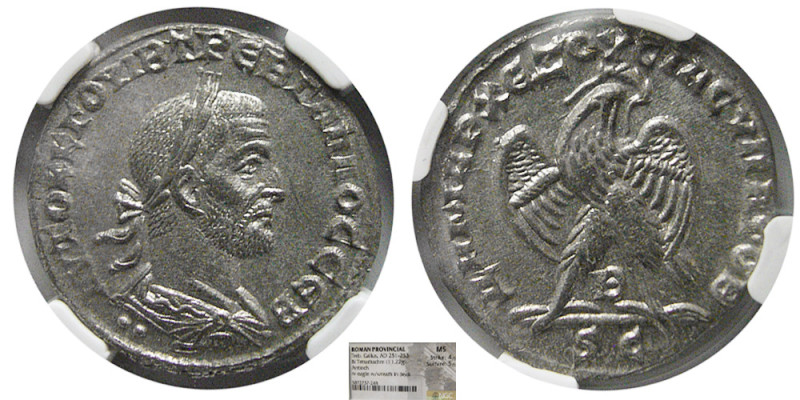 SYRIA, Antioch. Trebonianus Gallus. 251-253 AD. BI Tetradrachm (11.22 gm; 25 mm)...