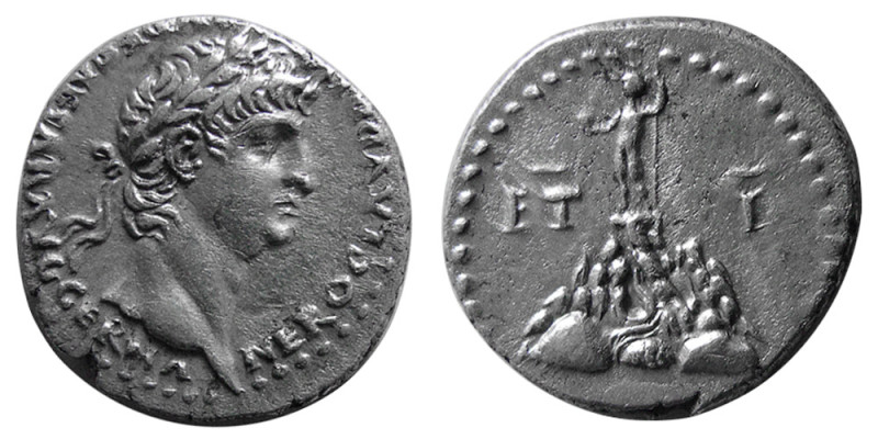 CAPPADOCIA. Caesaraea-Eusebia. Nero, 54-68. AR Denarius (3.26 gm; 17 mm). RY 10 ...