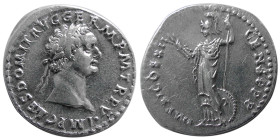 ROMAN EMPIRE; Domitian, 81-96 AD. AR Denarius