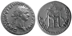 ROMAN EMPIRE; Domitian, 81-96 AD. AR Denarius