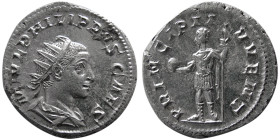 ROMAN EMPIRE; Philip II, 247-249 AD. AR Antoninianus
