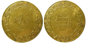 OTTOMAN EMPIRE; Turkey, Abdul Hamid (1876-1909). Gold 250 Piastres.