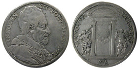 ITALY. Papal Coinage. Innocent XII, 1691-1700. AR Piastra