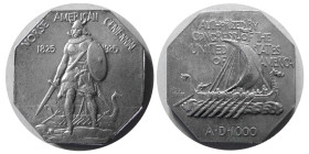 UNITED STATES; Norse. Thick Half Dollar. Commemorative.