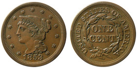 UNITED STATES; Early Classic Large Cent. 1853. R-4.