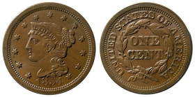 UNITED STATES; Early Classic Large Cent. 1854. R-2.