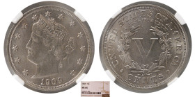 UNITED STATES. 1909 Five Cents. NGC-MS 64.