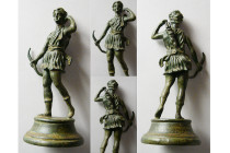 ROMAN EMPIRE; Circa 1st. Century AD. Bronze Statue of Artemis