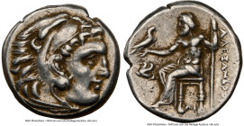 MACEDONIAN KINGDOM. Alexander III the Great (336-323 BC). AR drachm (16mm, 2h). NGC Choice VF. Posthumous issue of Lampsacus, ca. 310-301 BC. Head of ...
