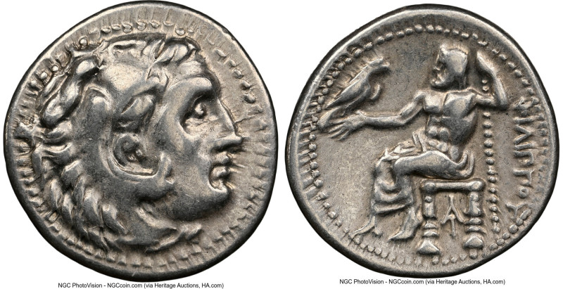 MACEDONIAN KINGDOM. Philip III Arrhidaeus (323-317 BC). AR drachm (17mm, 11h). N...