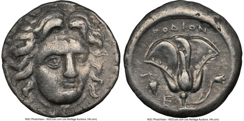 CARIAN ISLANDS. Rhodes. Ca. 305-275 BC. AR didrachm (18mm, 12h). NGC VF. Rhodian...