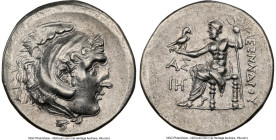 PAMPHYLIA. Aspendus. Ca. 212-181 BC. AR tetradrachm (30mm, 16.67 gm, 12h). NGC AU 4/5 - 4/5, die shift. Late posthumous issue in the name and types of...