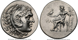 PAMPHYLIA. Perga. Ca. 221-188 BC. AR tetradrachm (31mm, 1h). NGC Choice VF, die shift, marks. Late posthumous issue in the name and types of Alexander...