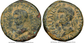 ARMENIAN KINGDOM. Kings of Armenia Minor. Aristobulus (AD 54-92), with Salome. AE (20mm, 12h). NGC Choice Fine. Nicopolis ad Lycum or Chalcis, dated R...
