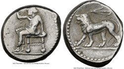 SELEUCID KINGDOM. Seleucus I Nicator, as Satrap (312-281 BC). AR stater (22mm, 15.42 gm, 4h). NGC VF 4/5 - 3/5. Babylon II, the "Native" or "Satrapal"...