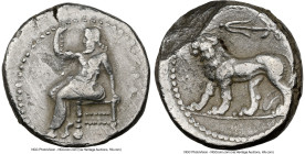 SELEUCID KINGDOM. Seleucus I Nicator, as Satrap (312-281 BC). AR stater (22mm, 10.59 gm, 3h). NGC VF 3/5 - 2/5, flan flaws. Babylon II, the "Native" o...