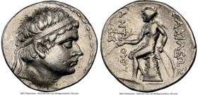 SELEUCID KINGDOM. Antiochus III the Great (222-187 BC). AR tetradrachm (28mm, 16.56 gm, 11h). NGC Choice VF 5/5 - 3/5, brushed. ΔEΛ-monogram mint, ass...