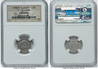 4-Piece Lot of Certified Assorted silver Issues NGC, 1) Charles III "El Cazador" 1/2 Real 1783 Mo-FF Genuine, KM69.2 2) Estados Unidos 5 Pesos 1948 MS...