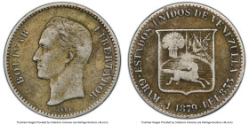 Republic 1/5 Bolivar 1879 VF25 PCGS, Brussels mint, KM-Y19.2. Refined Letters variety. HID09801242017 © 2024 Heritage Auctions | All Rights Reserved
