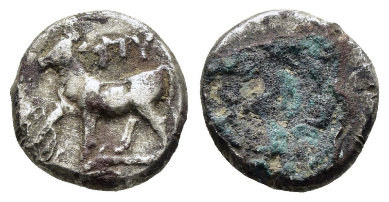 THRACE. Byzantion. Hemidrachm (Circa 340-320 BC). ( 2.14 g. /12.8 mm ).
