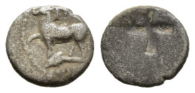 THRACE. Byzantion. 1/4 Siglos or Trihemiobol (Circa 340-320 BC). ( 1.12 g. / 10.5 mm ).